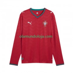 Camisola Portugal Homem Equipamento Primeiro Copa do Mundo 2026 Manga Comprida